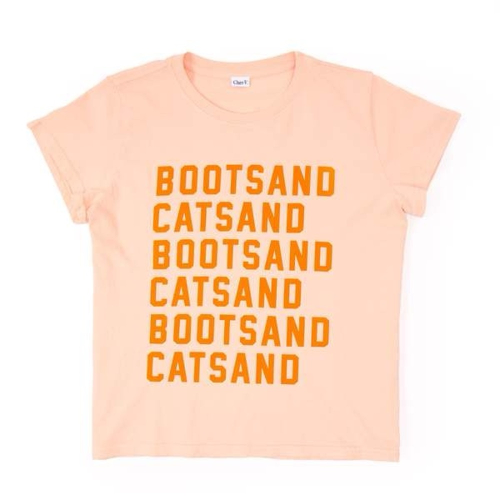 Clare V Boots and Cats 🐈 Tee (L)